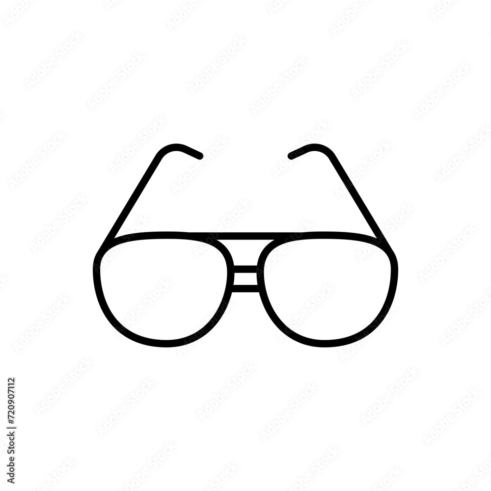Eyeglasses outline icons, minimalist vector illustration ,simple transparent graphic element .Isolated on white background Eyeglasses outline icons, minimalist vector illustration ,simple transparent graphic element .Isolated on white background