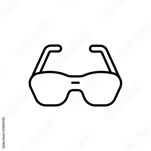 Eyeglasses outline icons, minimalist vector illustration ,simple transparent graphic element .Isolated on white background