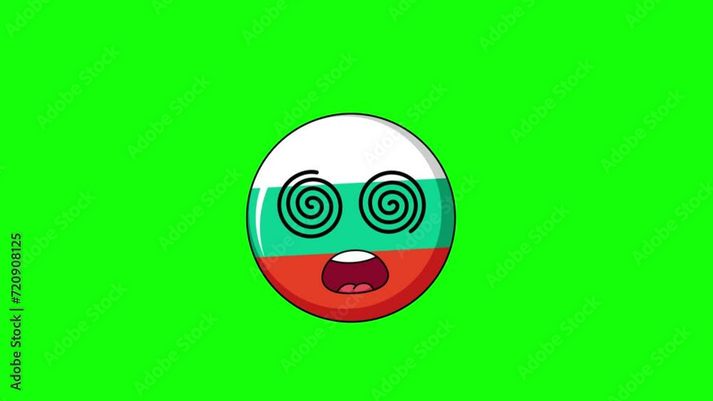 flag of bulgaria Face with spiral eyes, hypnotized expression flag of bulgaria Face with spiral eyes, hypnotized expression