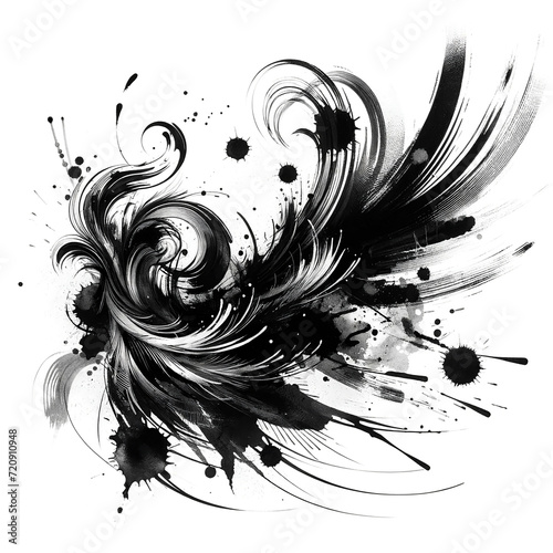 Black splash pattern