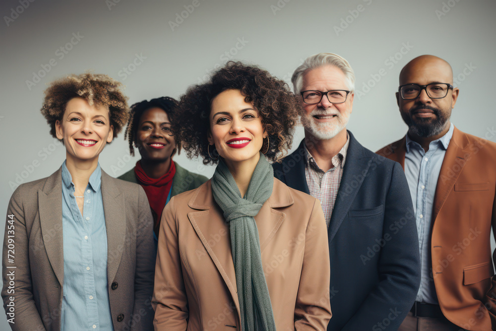 Diverse African American Colleague Learning in Multiethnic Business Conference, Laughing in Teamwork and Togetherness