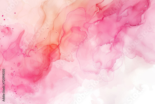 Soft hues of pink merge with delicate golden veins in this ethereal watercolor art, reminiscent of gentle waves or soft marble.