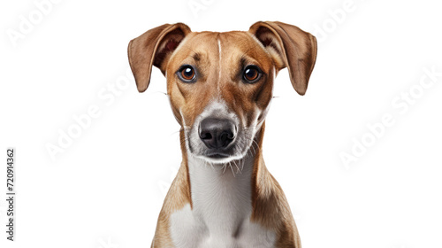 dog looking at the camera isolated on transparent and white background.PNG image. © CStock