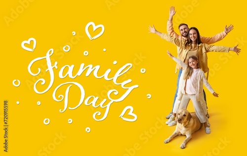 Banner for Happy Family day...