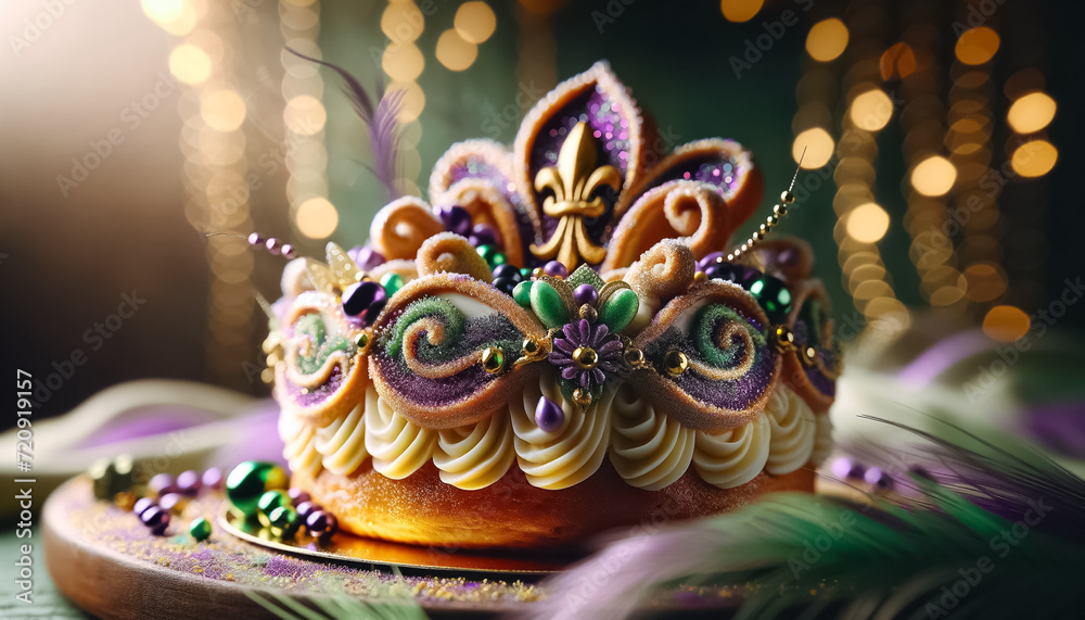 Macro Look at Mardi Gras Dessert Artistry