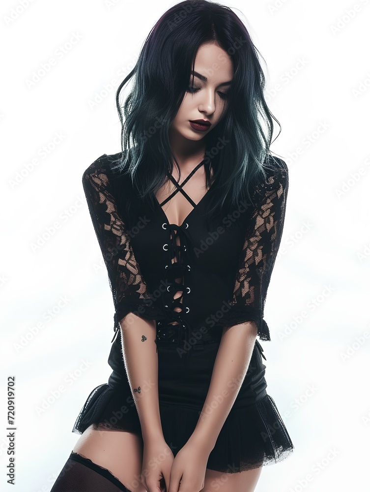 Fototapeta premium Portrait of Mature Woman posing