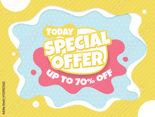 Special offer text effect banner