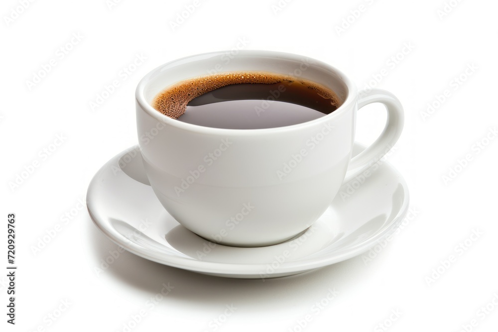 a cup of coffe isolated on a white background a cup of coffe isolated on a white background