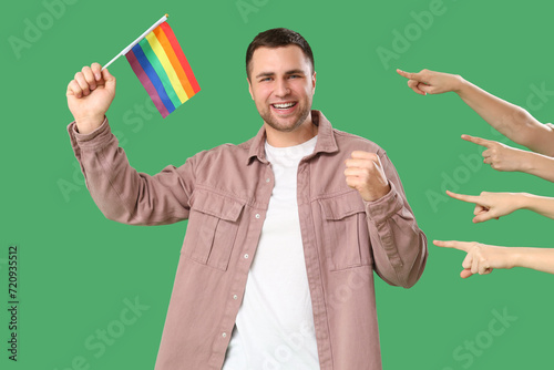 People pointing at happy yo...