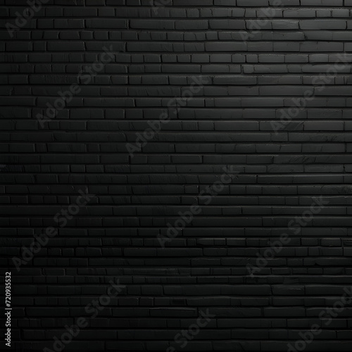 Black brick wall texture background