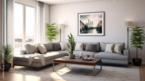 Modern luxury living room interior composition with luxury color palette  © Faisal