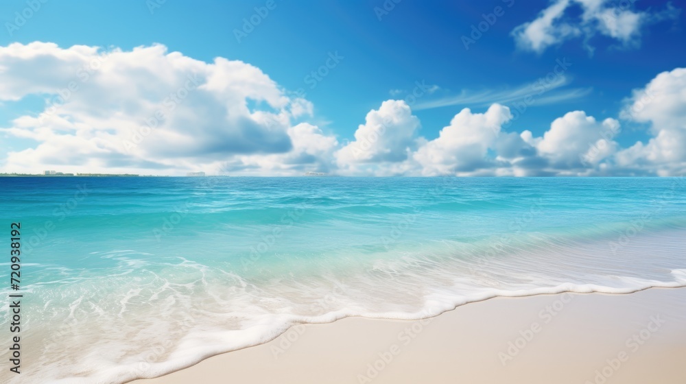 Calm and charming beach scene for your project