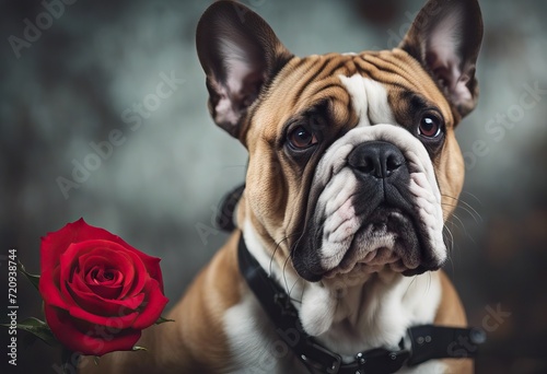  love mugshot guilty rose dog mouth bulldog