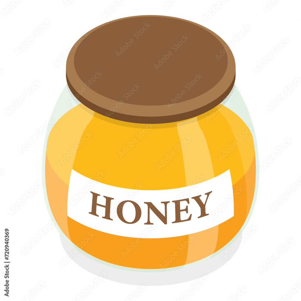 3D Isometric Flat Vector Set of Beekeeping, Honey Collecting. Item 8 3D Isometric Flat Vector Set of Beekeeping, Honey Collecting. Item 8