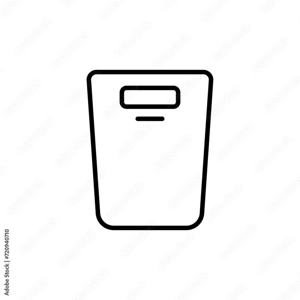 Trash can outline icons, minimalist vector illustration ,simple transparent graphic element .Isolated on white background Trash can outline icons, minimalist vector illustration ,simple transparent graphic element .Isolated on white background