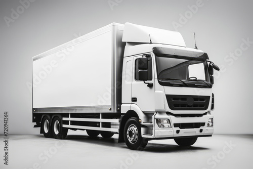 A vintage black and white photograph capturing the essence of a classic truck in timeless monochrome.