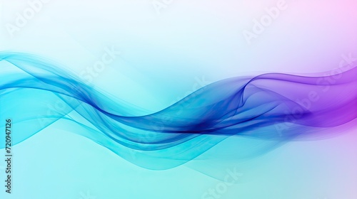Abstract background with blue and purple flowing waves. illustration for your design Generative AI