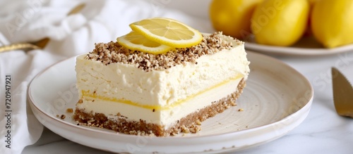 Deliciously Tangy Lemon Cheesecake Brimming with Nutty Chi Seeds