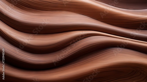 Wooden texture with smooth lines. 3d rendering, 3d illustration. Generative AI