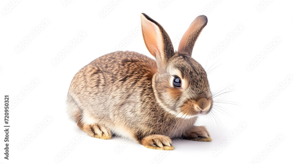 Rabbit on white background, stock photo. easter day. Rabbit on white background, stock photo. easter day.