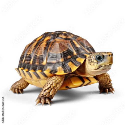 Cute baby turtle isolated on transparency background PNG