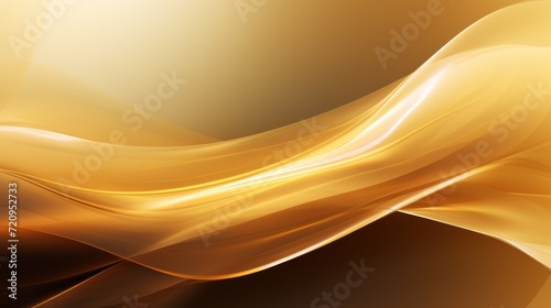 Abstract gold background with smooth lines. illustration. EPS 10. Generative AI