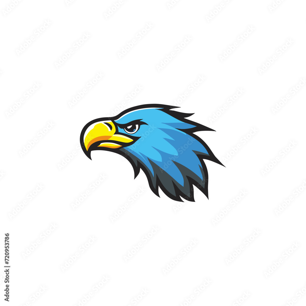 Obraz premium Eagle head logo vector illustration