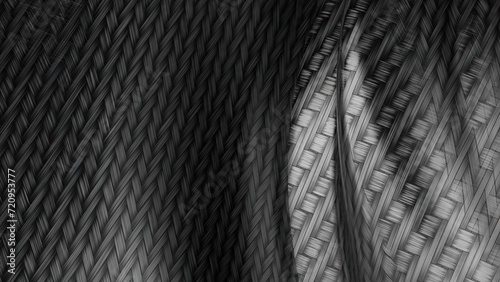 Wallpaper Mural Black Wavy Carbon Fabric Curtains Calm and Unified Elegant Modern 3D Rendering Abstract Background Torontodigital.ca