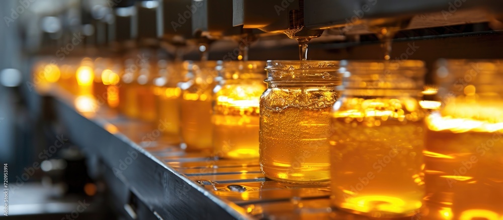 Automating honey jar canning.