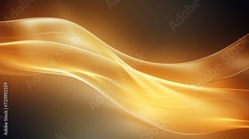 abstract background with smooth lines in yellow and orange colors, vector illustration Generative AI