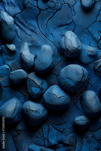 Blue pebble stone texture background. Abstract background and texture for design