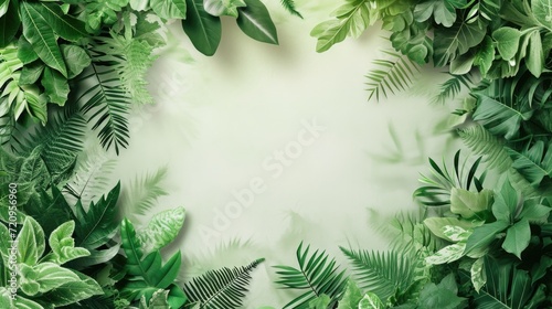 Back to Nature Banner - Planting and Nature Templates in the form of the environment Creating a picture Except for white space and the light green