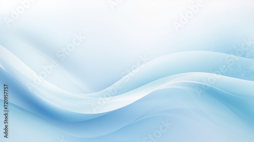 Cheerful Blue Snowy Winter Background with Copy Space AI Generated © Alex