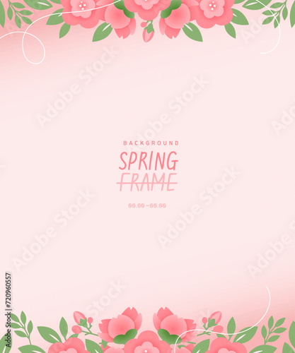 bright spring flower frame © minji