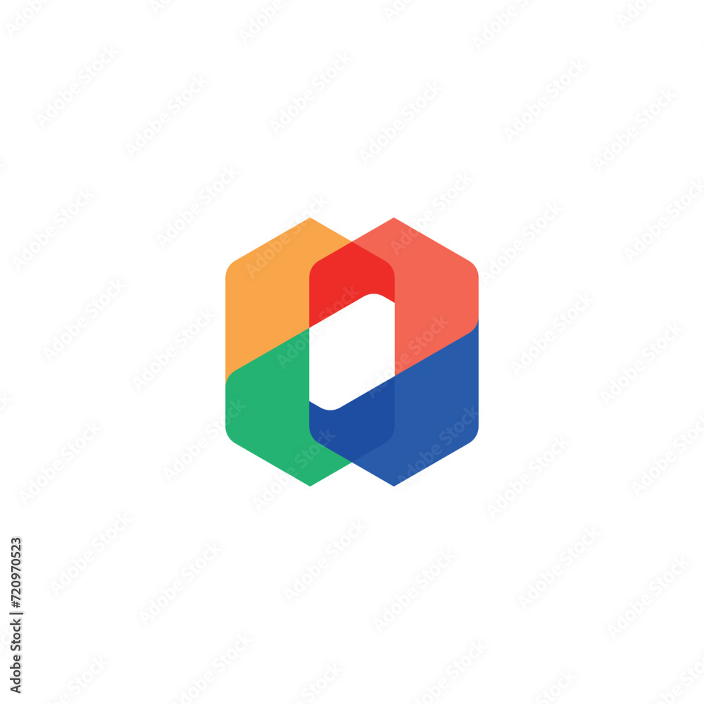 Obraz premium vector logo unique colorful gradient design illustration