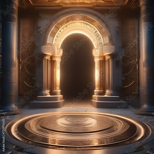 Mystical portal to another dimension, swirling vortex and magical symbols, fantasy art2