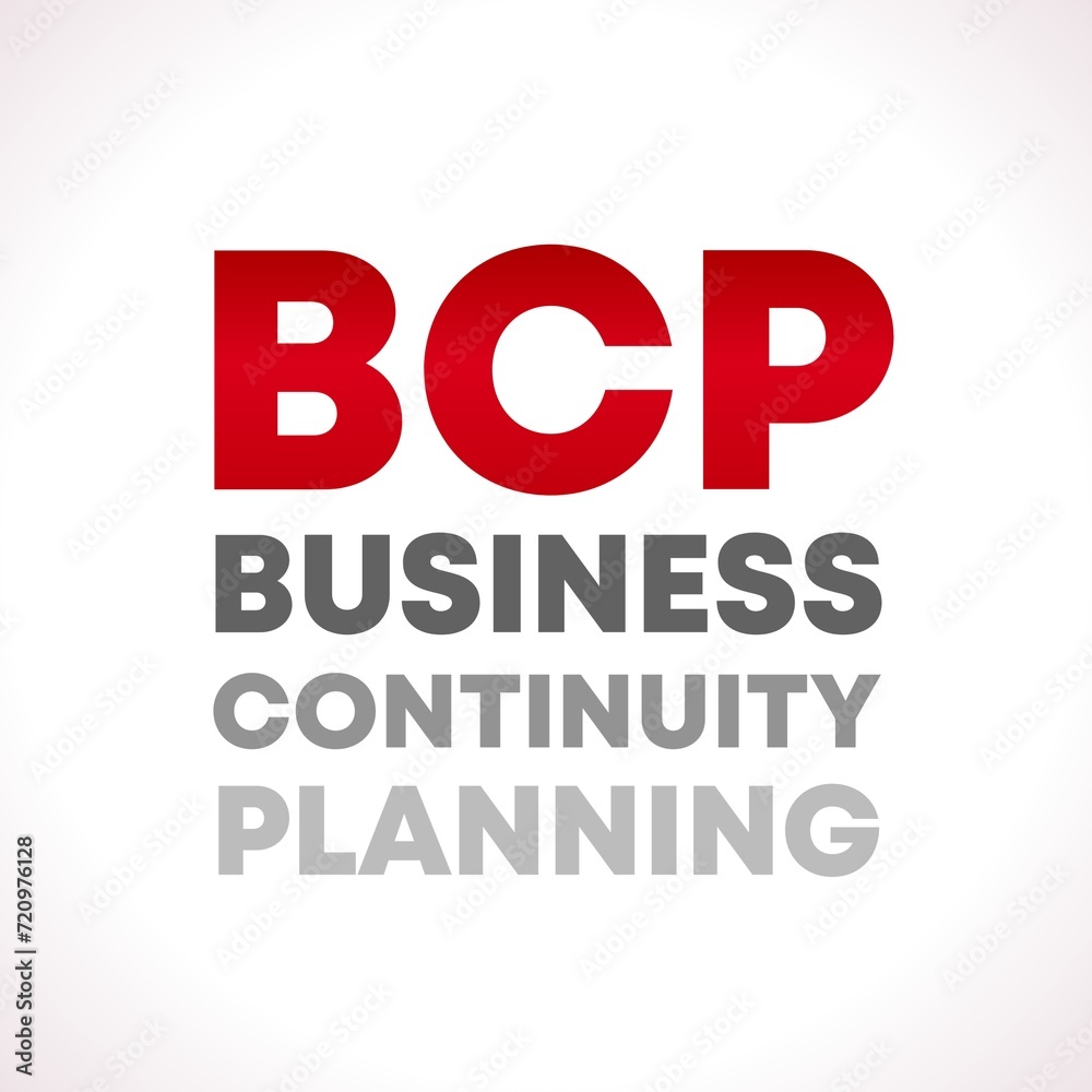 BCP. Business Continuity Planning. process involved in creating a system of prevention and recovery from potential threats to a company. BCP. Business Continuity Planning. process involved in creating a system of prevention and recovery from potential threats to a company.