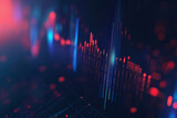 Abstract financial market. Background for design with selective focus and copy space.