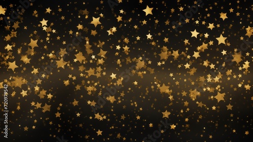 Golden Stars on Background AI Generated