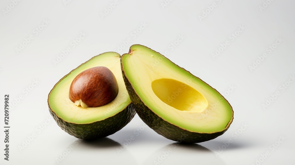 Avocado on a white background. Healthy food.