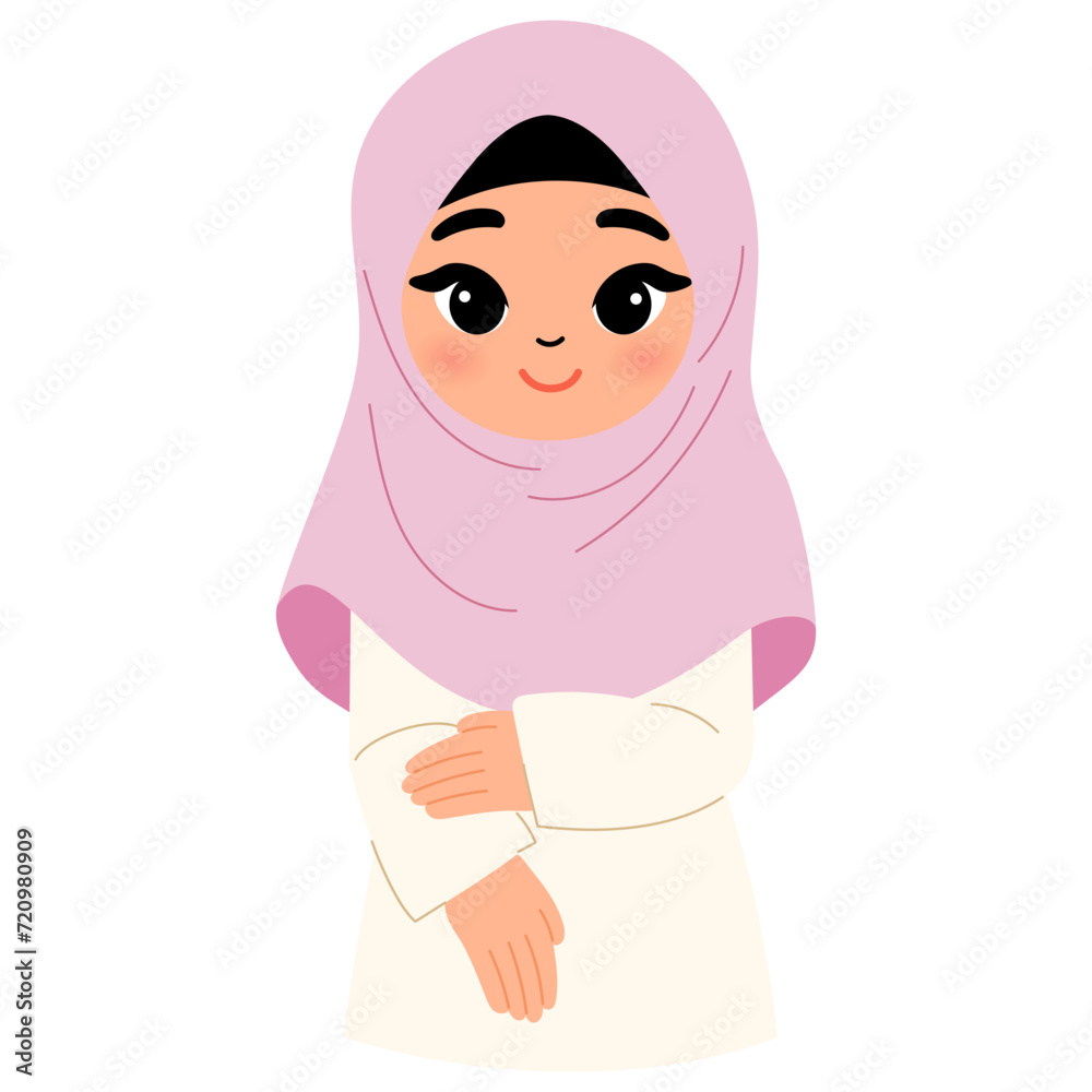 muslim women in hijab cartoon character muslim women in hijab cartoon character