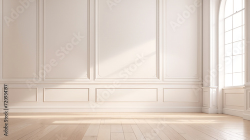 empty room with wooden floor © Aliya