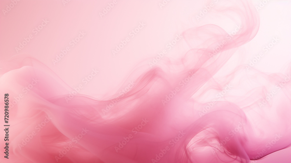 Abstract pink smoke on a light background