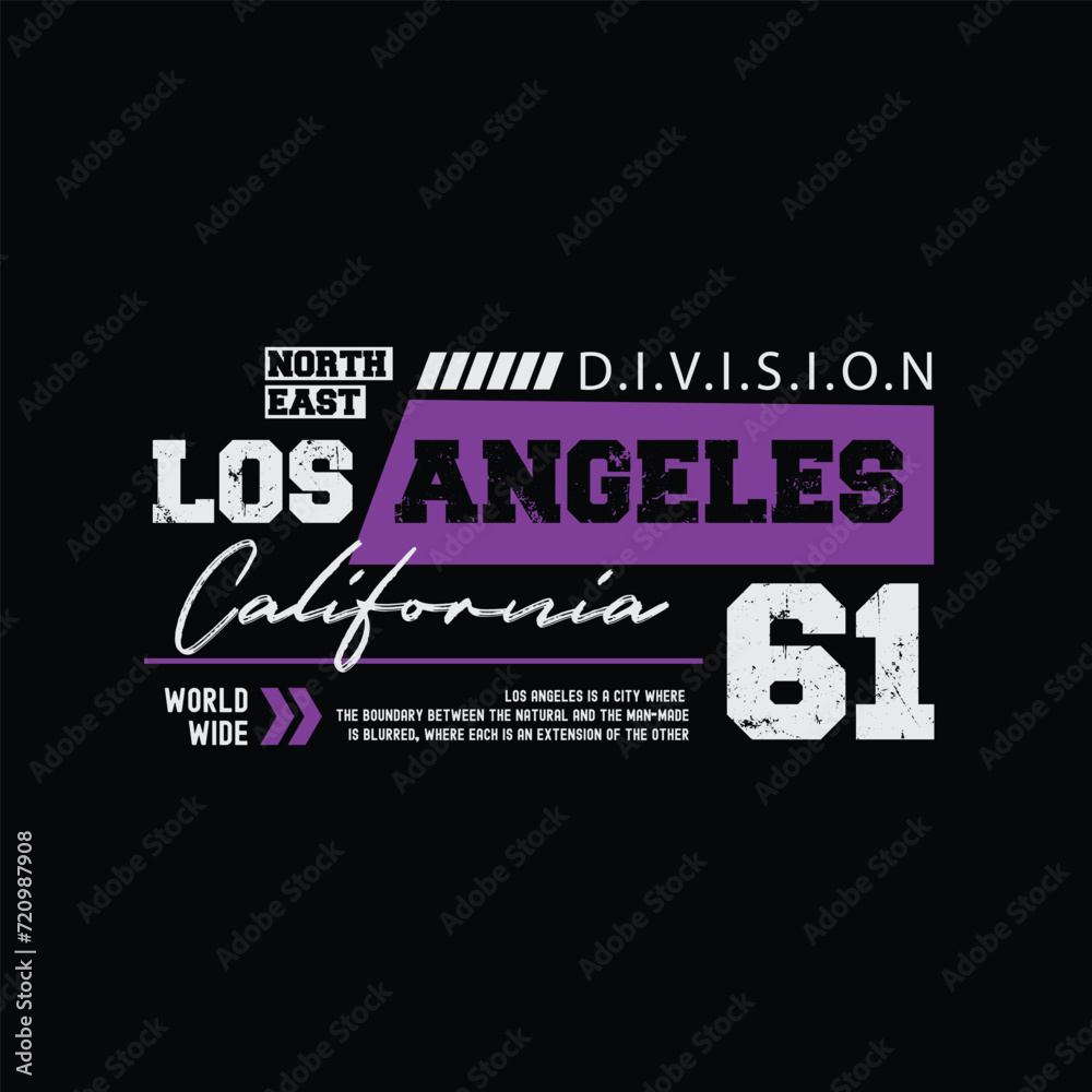 Obraz premium Los angeles graphic t-shirt and apparel design