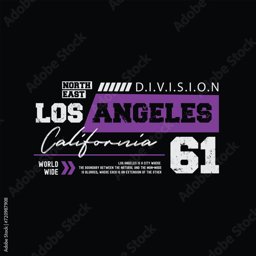 Los angeles graphic t-shirt and apparel design