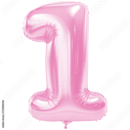Pink pastel Alphabets and number Balloons clipart, letters, transparent background  © natcha