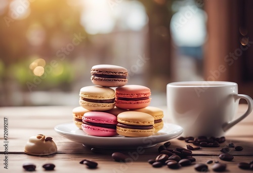  Studio Photo Macaroons French Cofee Cup Sweet