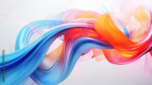 Abstract vector background, futuristic wavy illustration, futuristic wavy background Generative AI