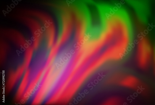 Dark Pink, Green vector template with bubble shapes.