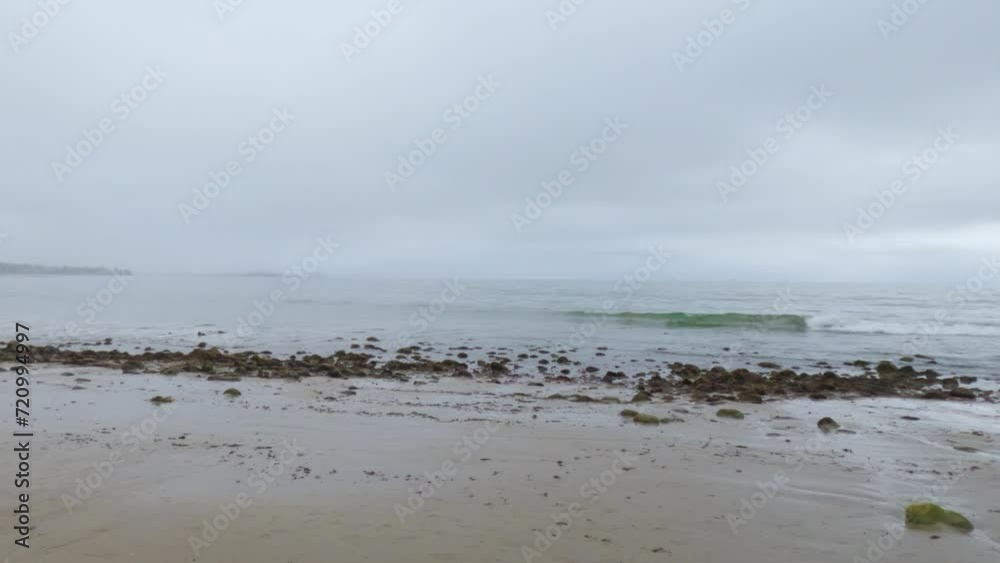 Gloomy Winter Beach Walk in Miramar, California Gloomy Winter Beach Walk in Miramar, California